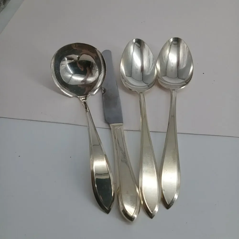 4X Serving 1914 Patrician Silverplate Flatware COMMUNITY Ladle Spoon Oneida